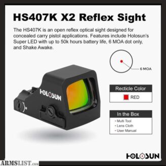 Holosun 407K Red Dot