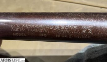Mossberg Model 190 16ga Bolt Action Barreled Action