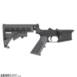 PSA PA-15 Complete Lower Receiver w/ Wildcat Gray Furniture