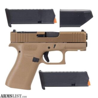 Glock 43X MOS Coyote 9mm 2/10rd